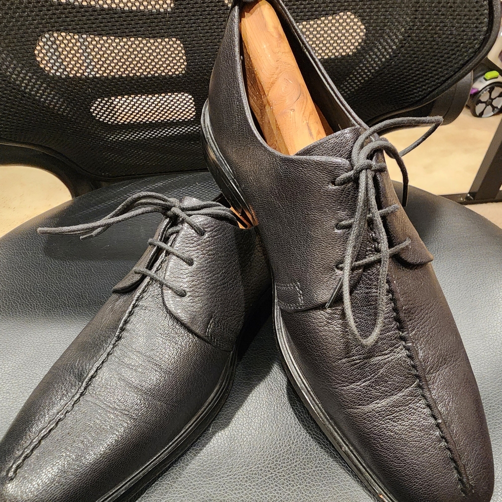 Black Leather Men's Dress Shoes